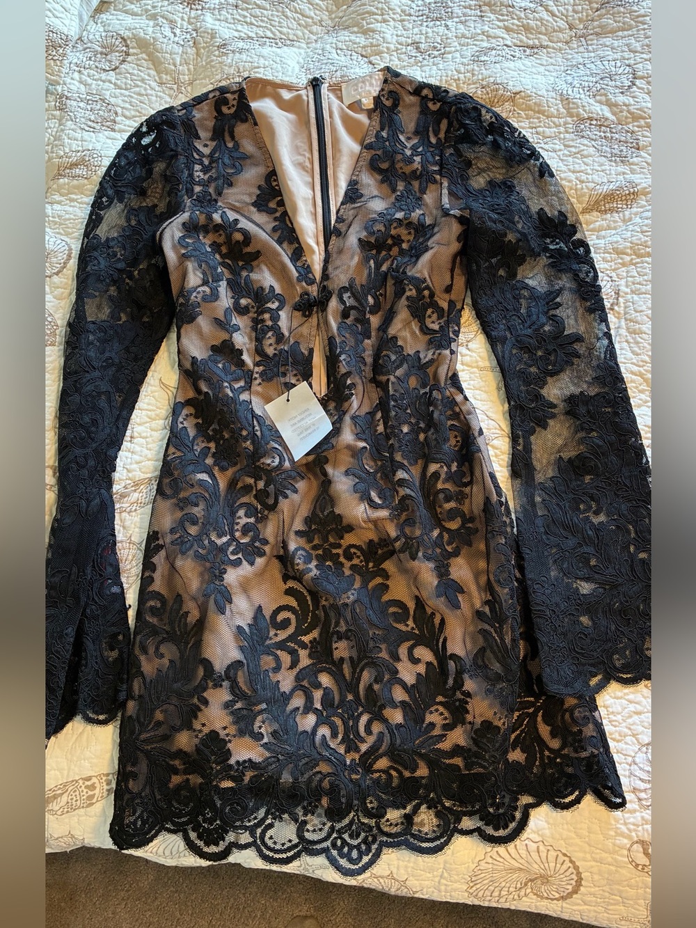 Romantic stone cold fox Lace Mini Dress NWT